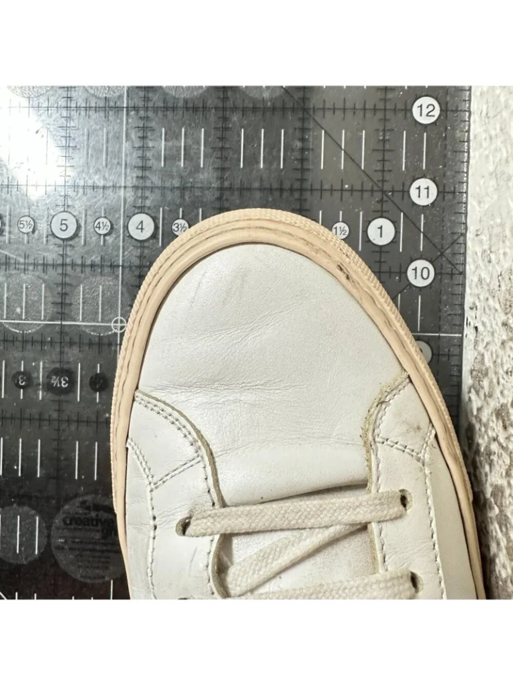 Woman By Common Projects Achilles Women Size EU 37 US 5.5 White Leather Shoes